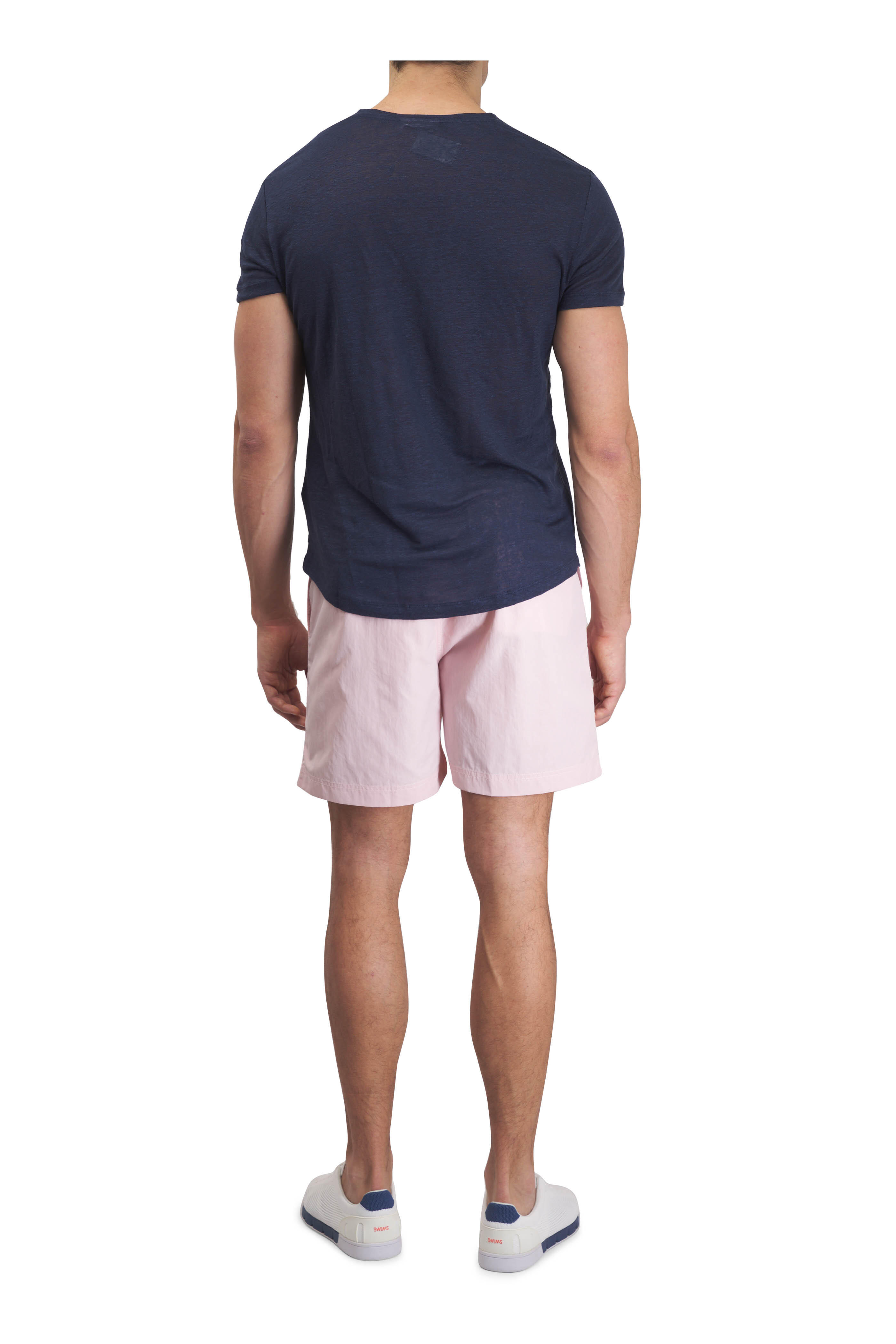 ORLEBAR BROWN スイムウェア Navy/Cloud Fenella Jacquard Mid-Length Swim Shorts | Orlebar
