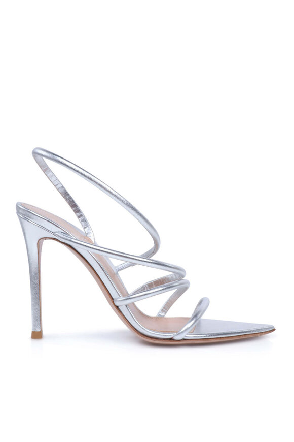 Gianvito Rossi Ettie Sandal in Silver - view 2