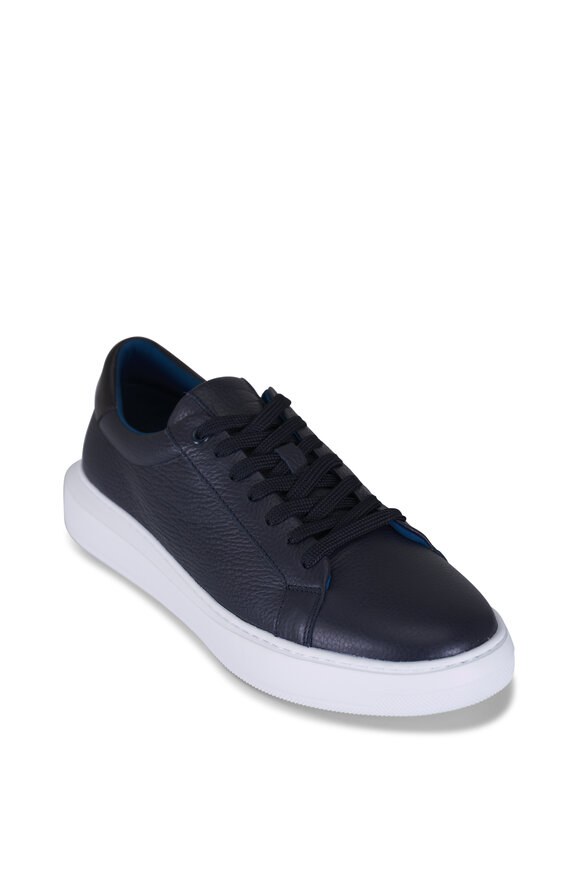 G Brown Puff Navy Leather Sneaker
