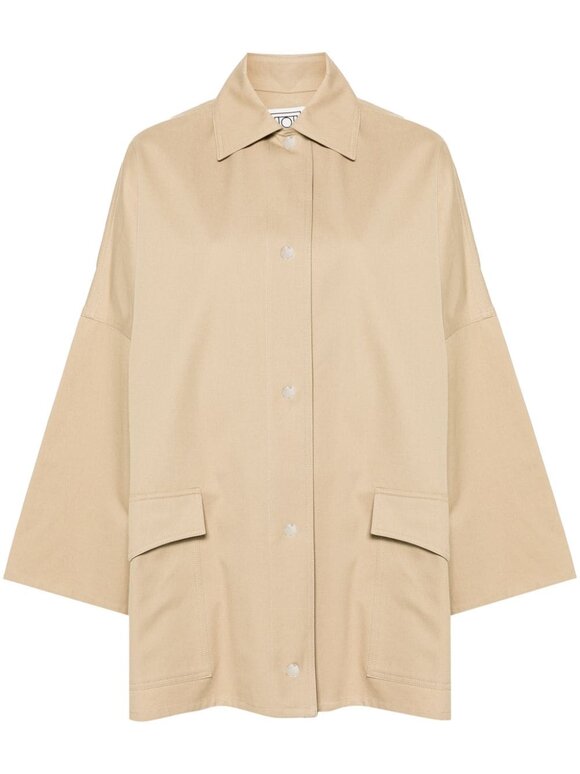 Totême - Fawn Cotton Twill Overshirt Jacket 