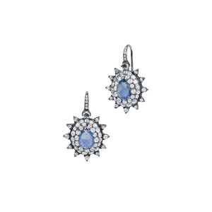ameshio Silver and Amethyst Cool Color Earrings | TOUS