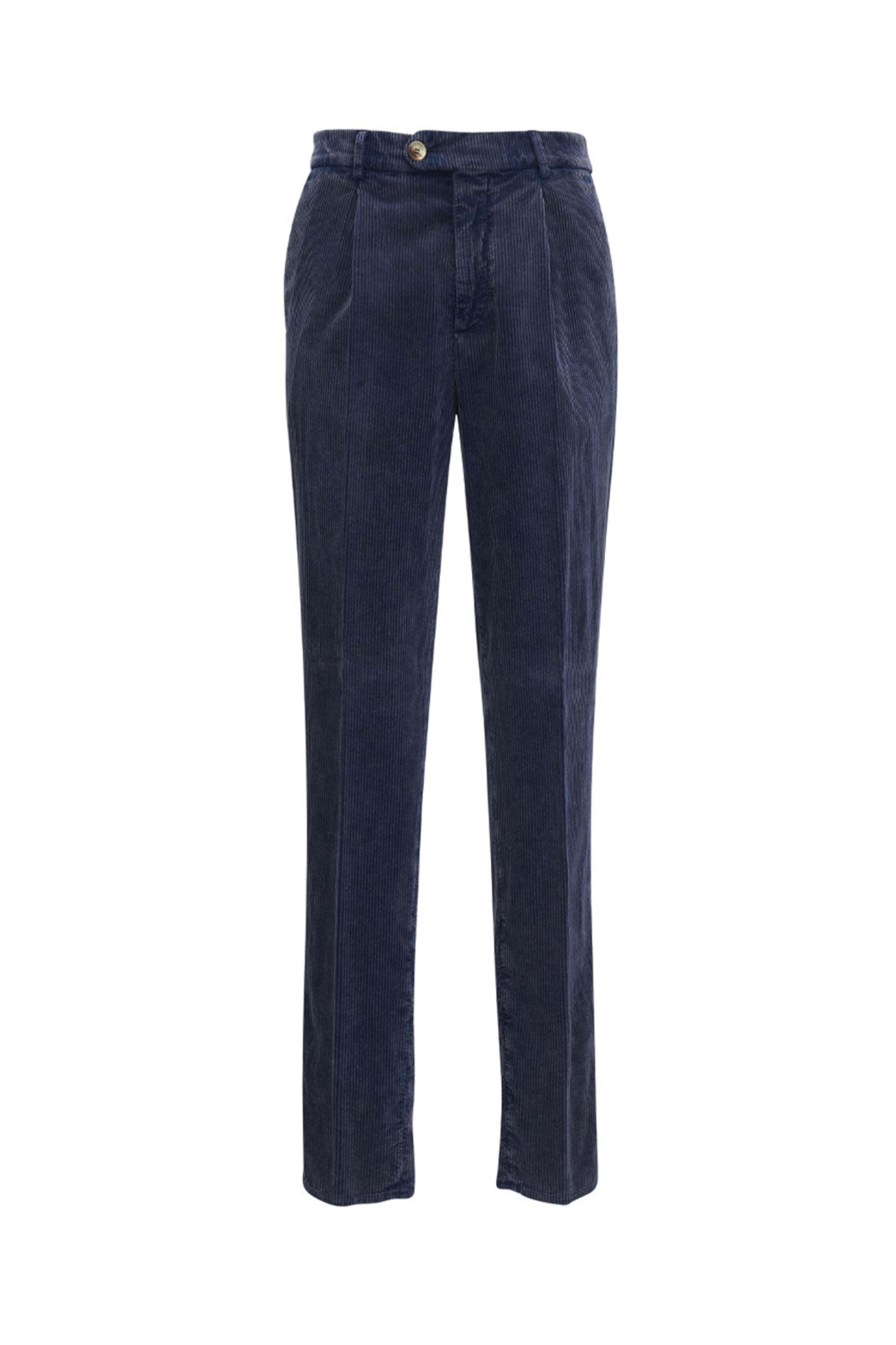 Brunello Cucinelli - Blue Corduroy Pant | Mitchell Stores