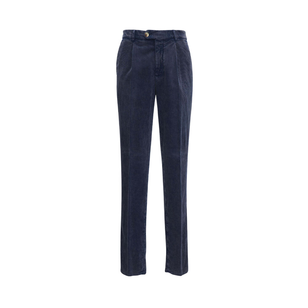Brunello Cucinelli - Blue Corduroy Pant | Mitchell Stores