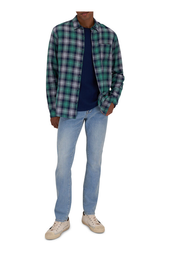 Vince -  Del Mar Blue Plaid Sport Shirt