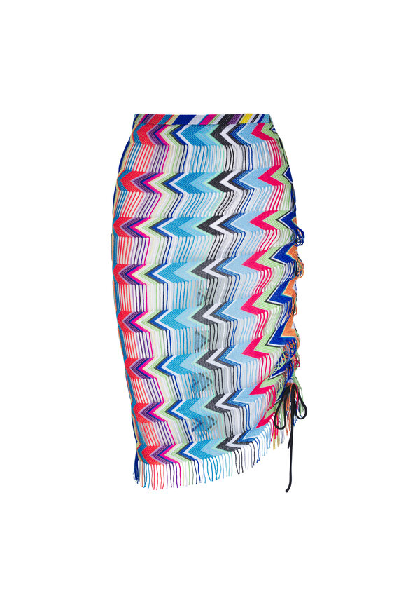 Missoni Carioca Multicolor Fringe Cover Up Skirt 
