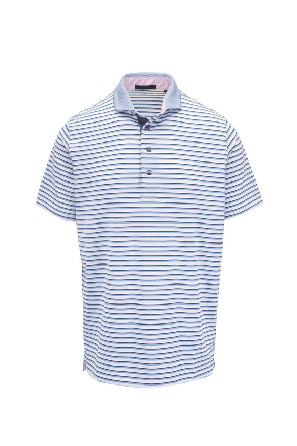 Greyson - Den of Thieves Purple Printed Polo | Mitchell Stores