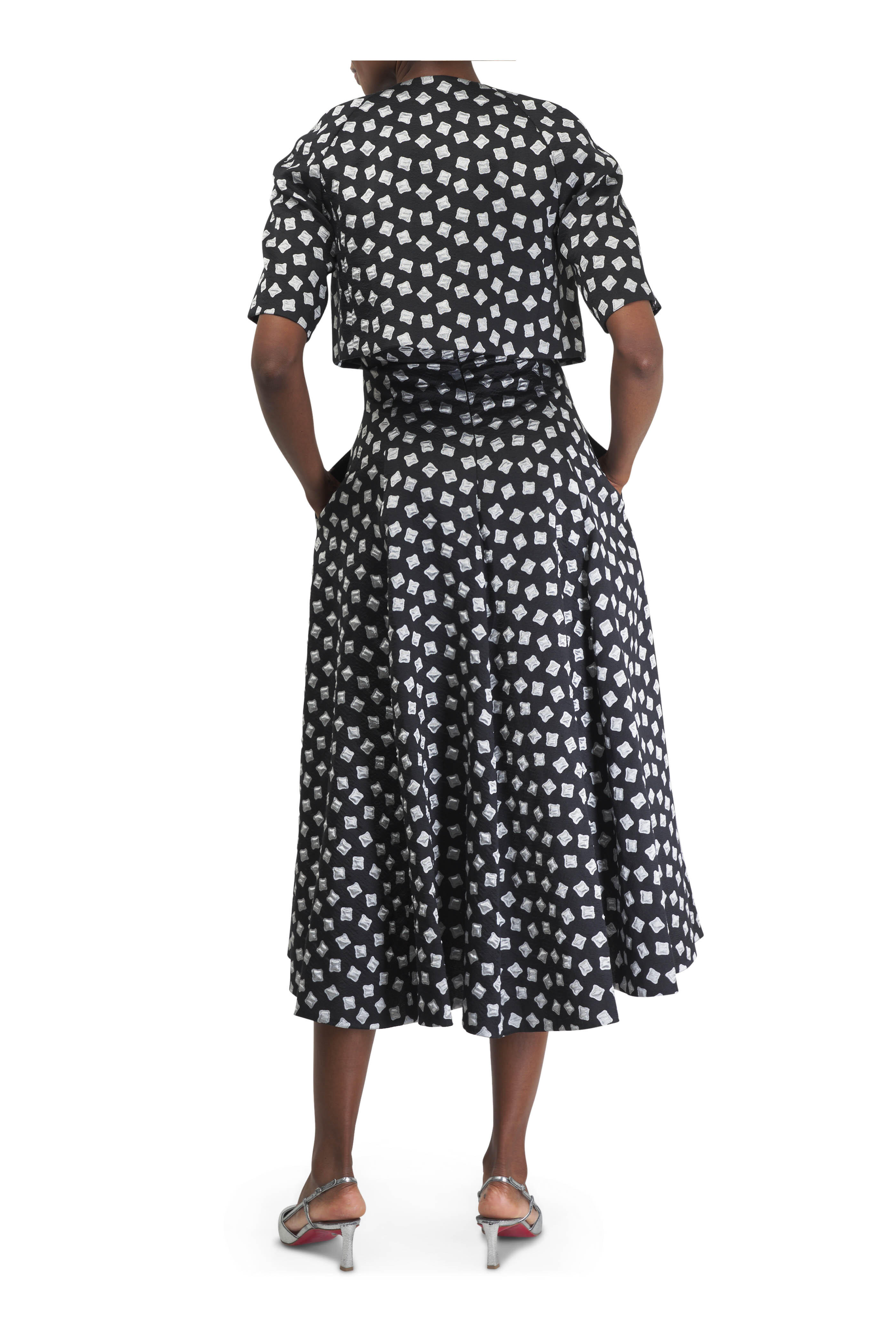 Talbot Runhof - Ravioli Black Jacquard Jacket