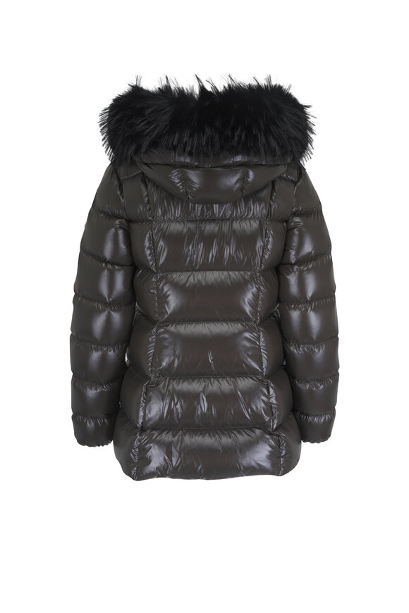 Moncler Fulmar Charcoal Gray Short Down Jacket - view 4