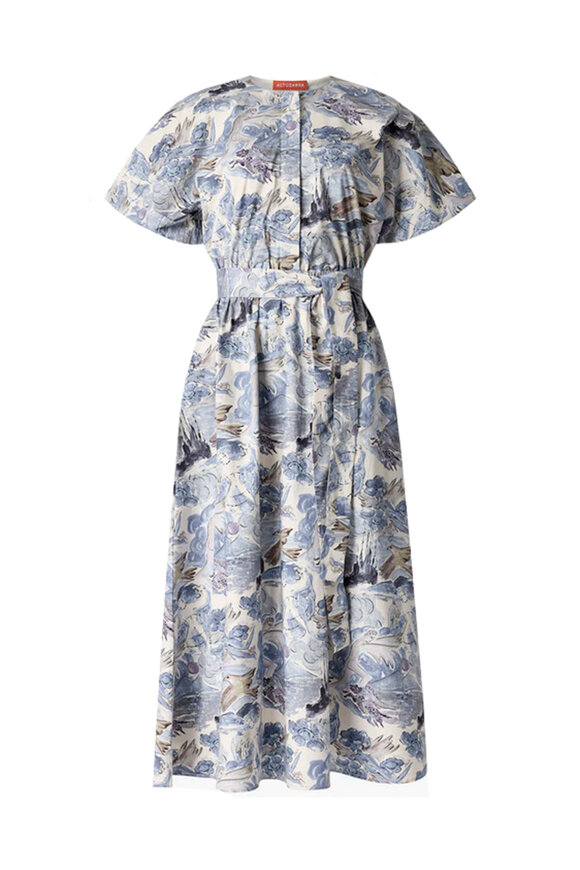 DOLCE & GABBANA★Purple Anemone Silk Wrap Style Dress Dolce & Gabbana - Purple Anemone Crepe De Chine Long Sleeve