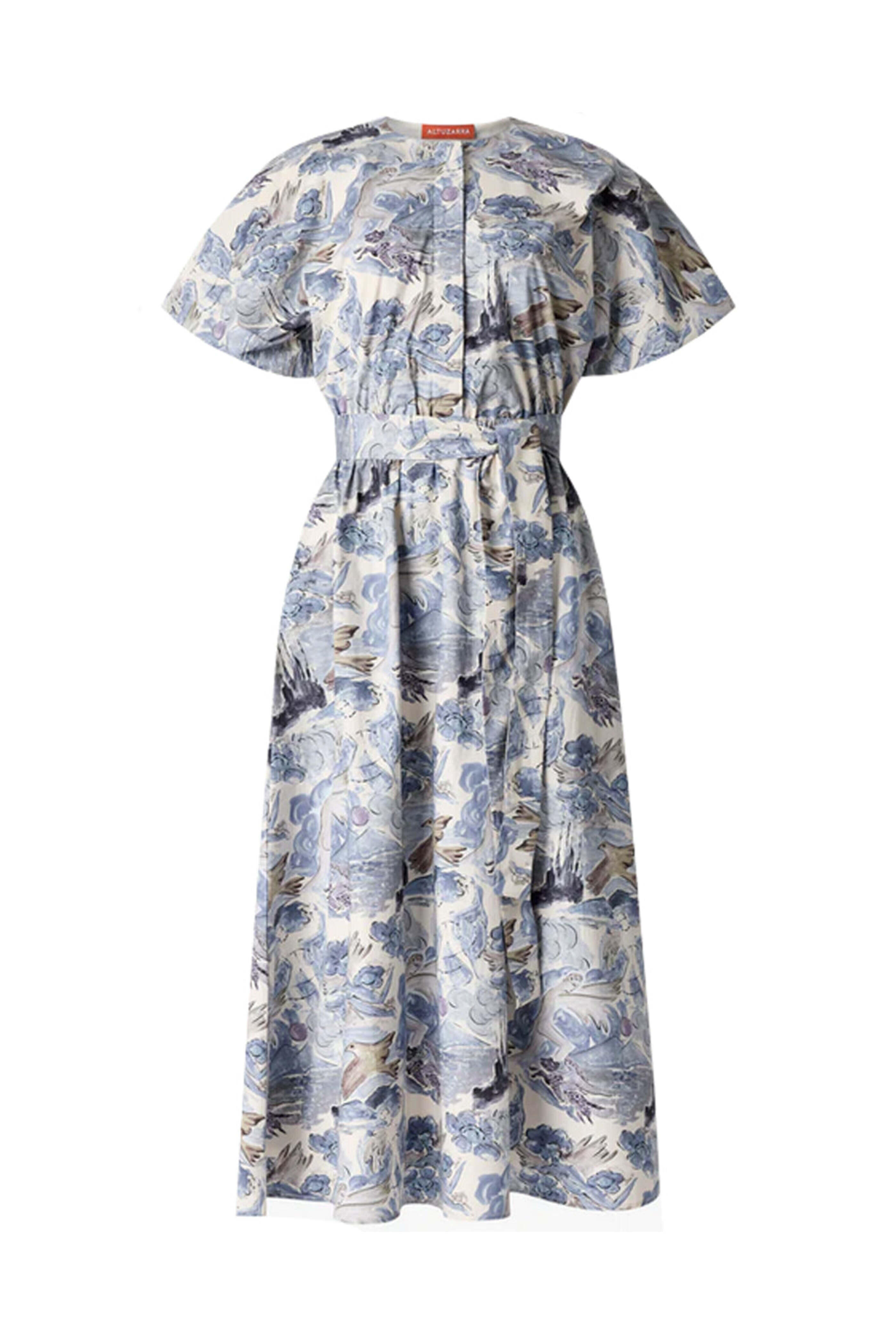 Altuzarra - Berry Blue Mythical Print Paulina Dress