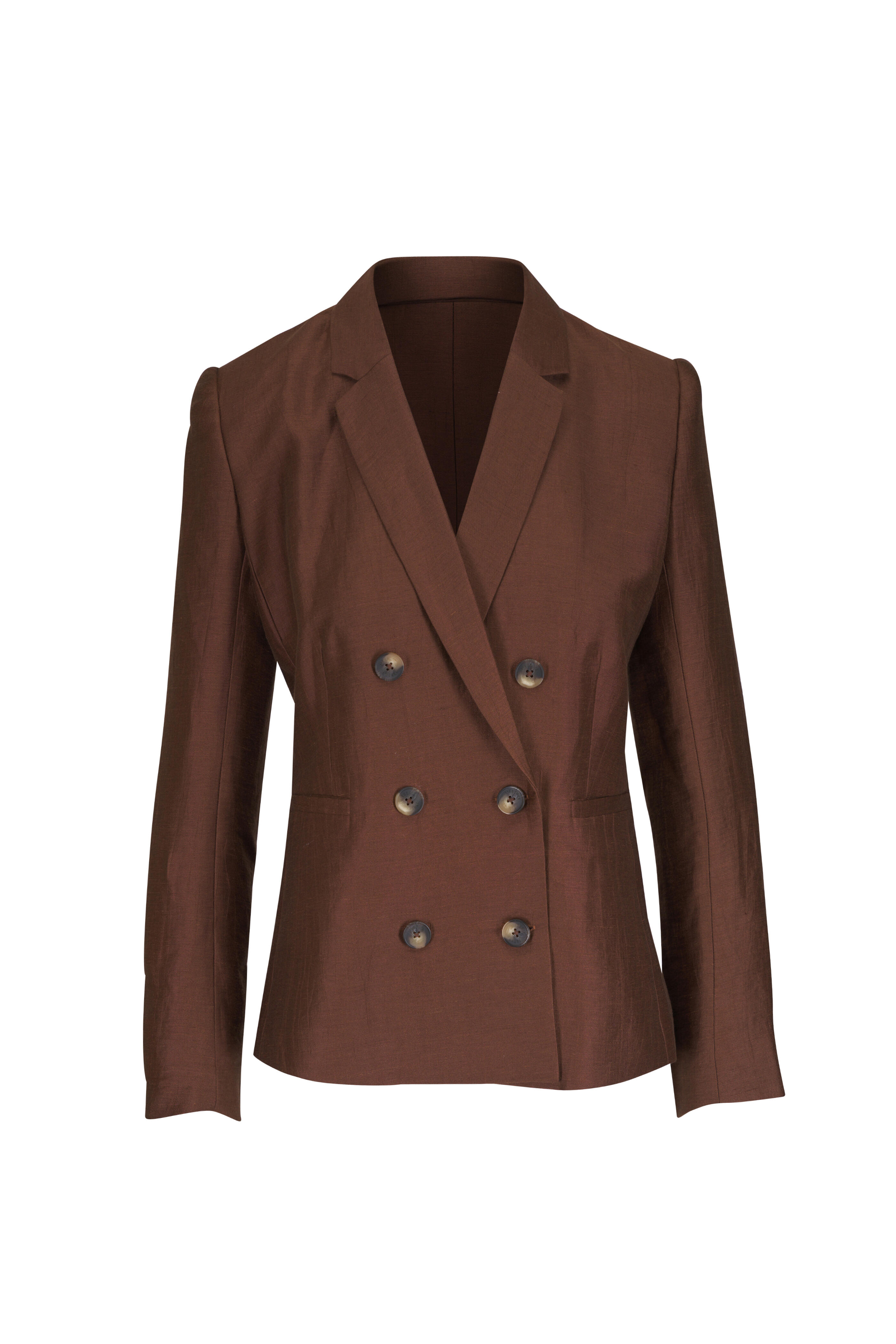 L'Agence - Colin Sequoia Brown Double Breasted Jacket L'Agence - Colin Sequoia Brown Double Breasted Jacket