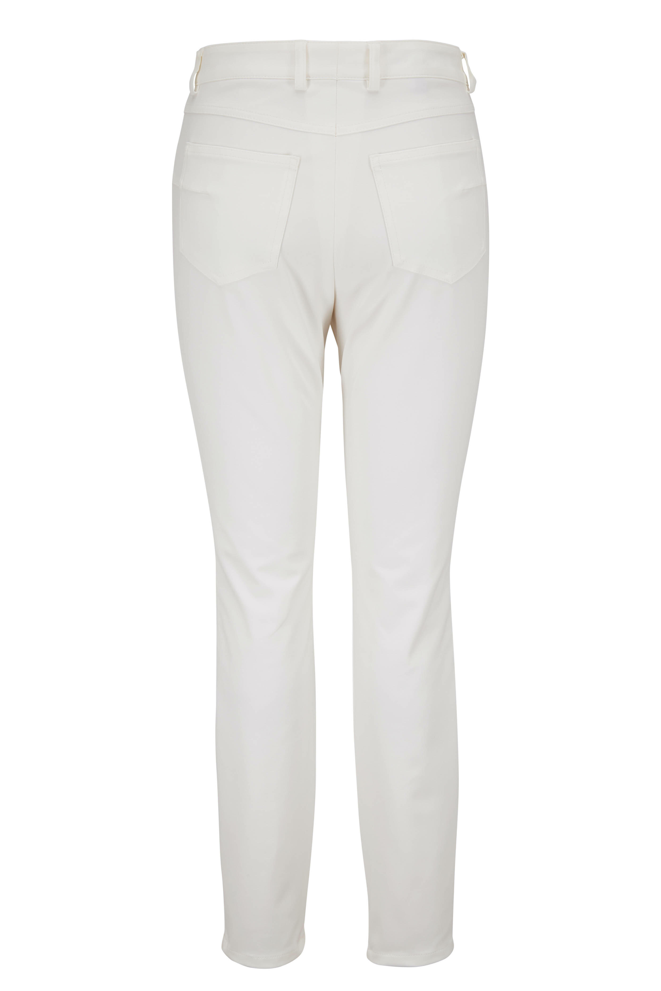 Escada - White Stretch Techno Pant | Mitchell Stores