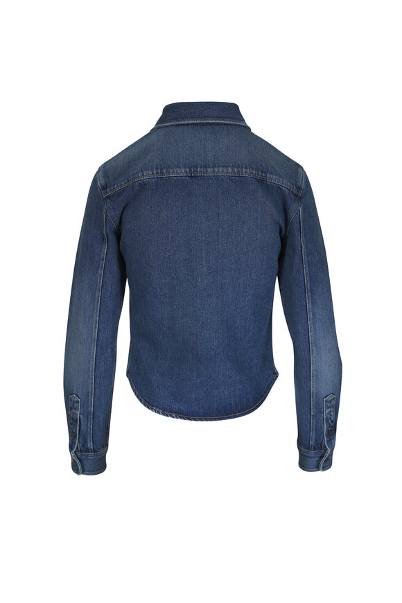 Saint Laurent Cassandre Denim Shirt - view 4