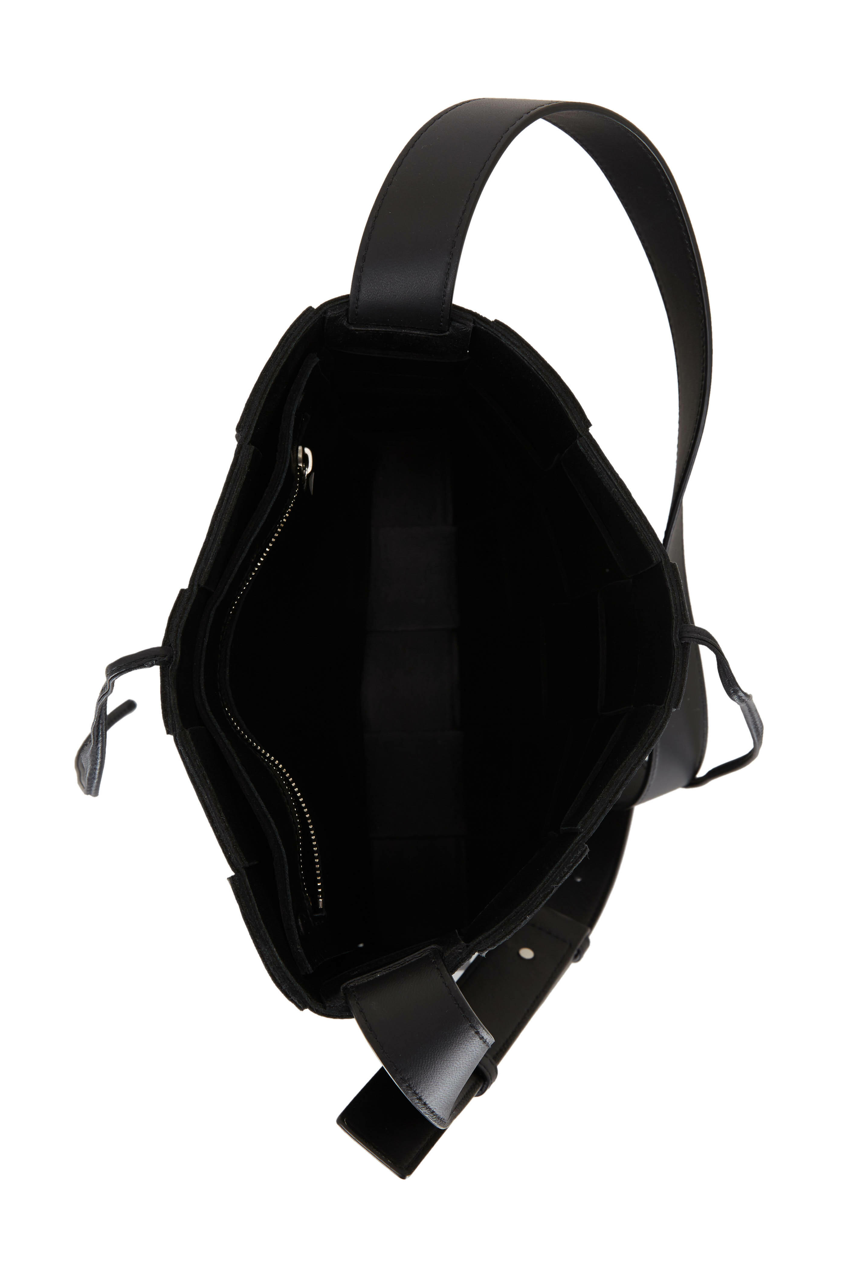 Bottega Veneta Black Nylon And Leather Messenger Bag 548337-Vaye7-4132