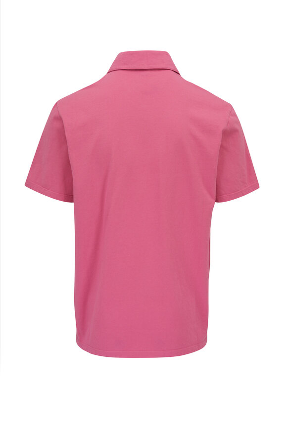 Vince - Pink Cotton Short Sleeve Polo