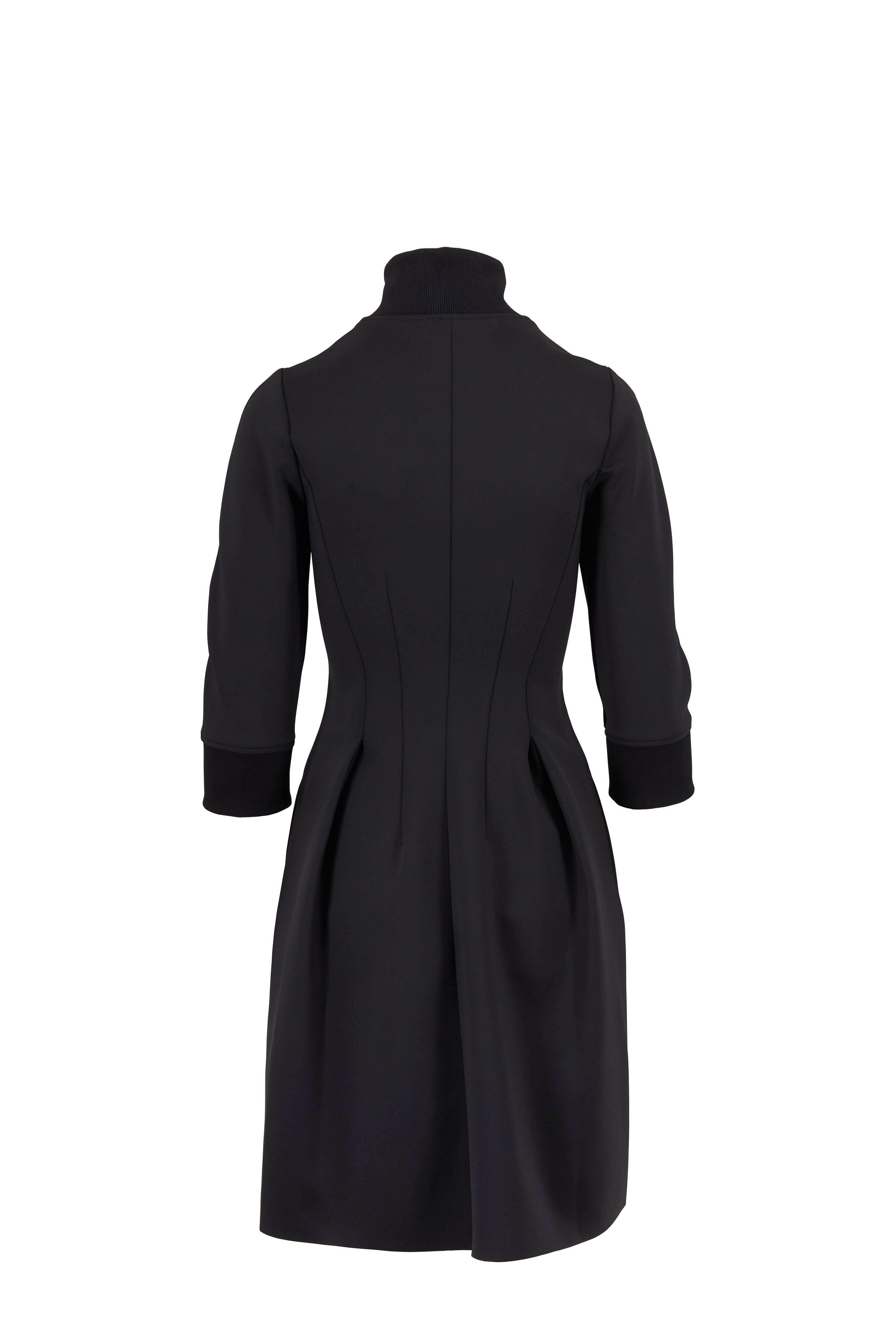 Dorothee Schumacher - Scuba Glam Black Zip Front Dress