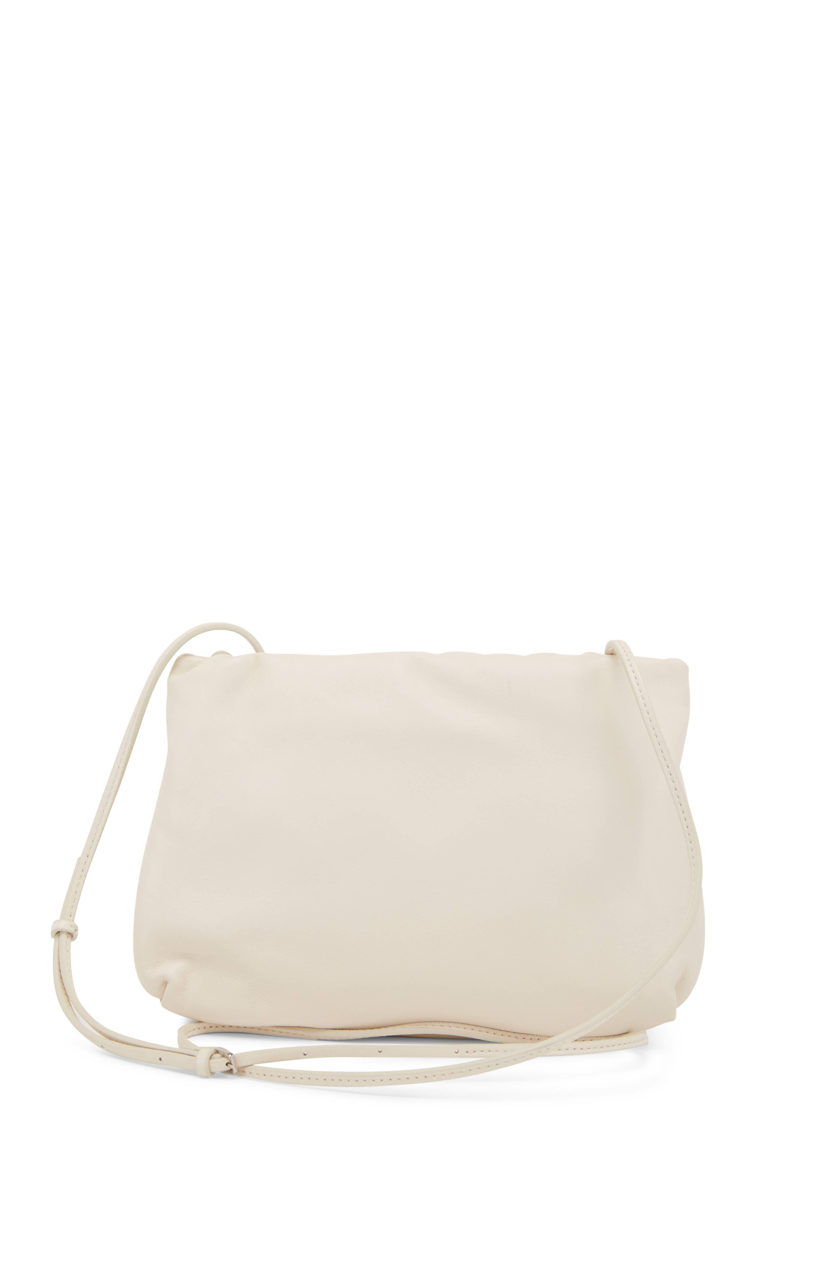The Row - Bourse Ivory Leather Clutch | Mitchell Stores