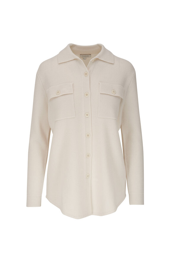 Kinross - Doubleknit Pearl Cashmere Shacket