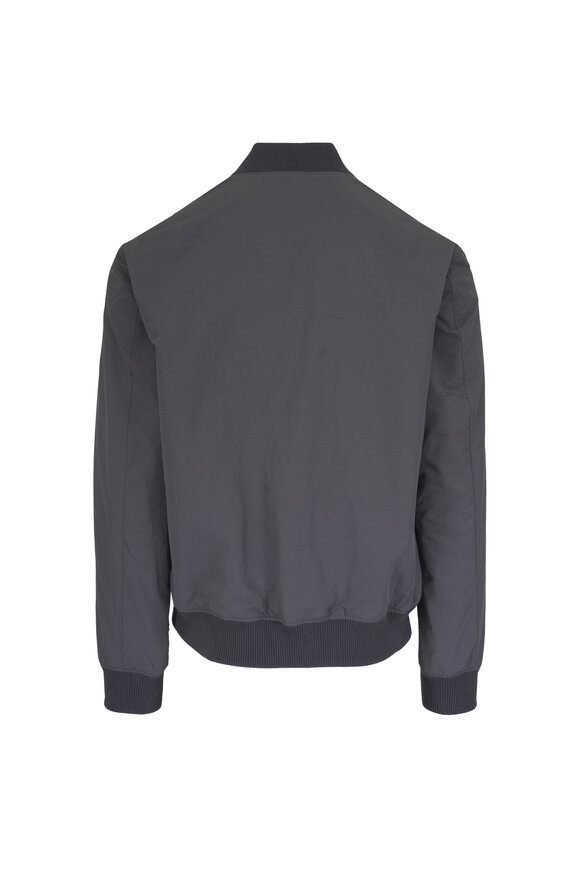 Faherty Brand Graphite Military Bomber Jacket - view 4