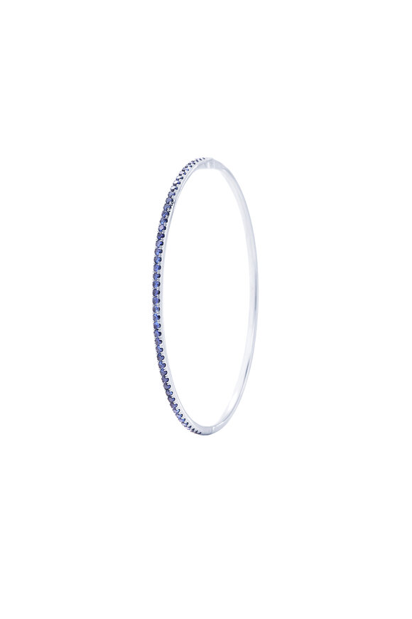 Kwiat - 18K White Gold Stackable Blue Sapphire Bracelet