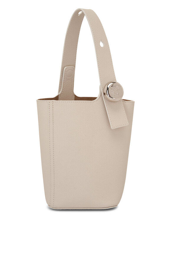 Loewe - White Soft Pebble Mini Bucket Bag 