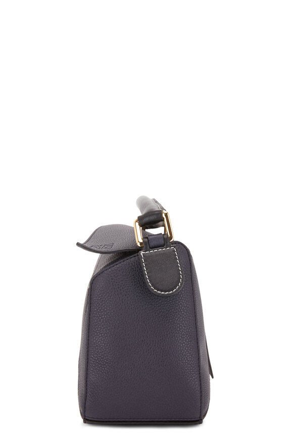 Loewe - Small Puzzle Midnight Blue & Black Shoulder Bag