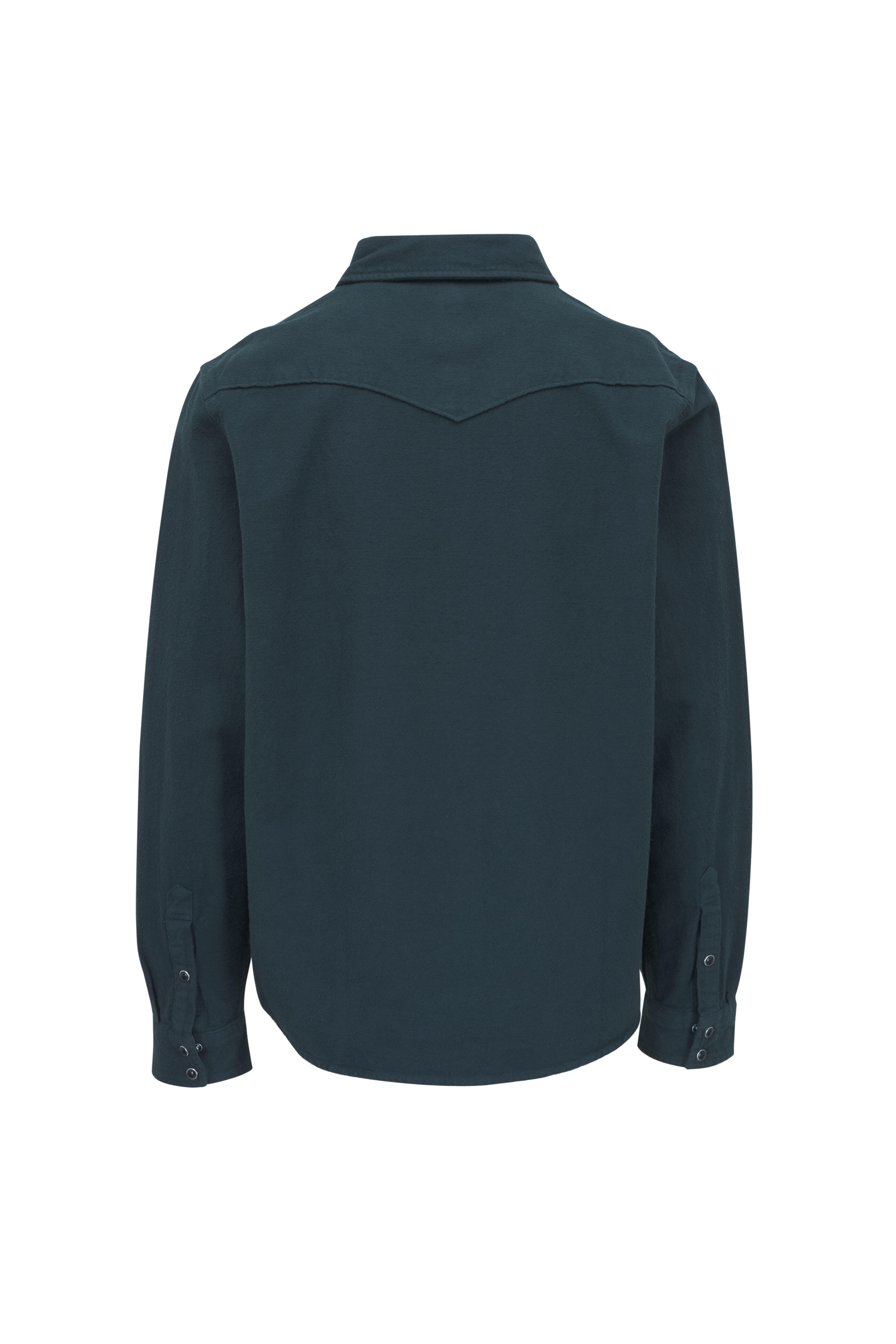 AG - Western Dark Teal Cotton Snap Button Shirt