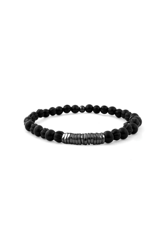 Cobra Multi-Strand Leather Bracelet In Black – Tateossian USA