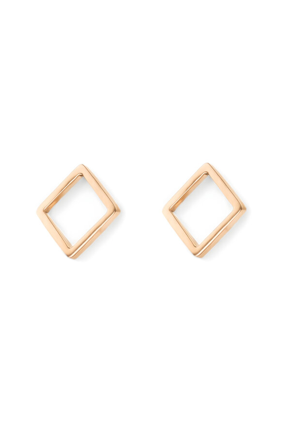 Leslie Paige 14k Yellow Gold Small Square Earrings