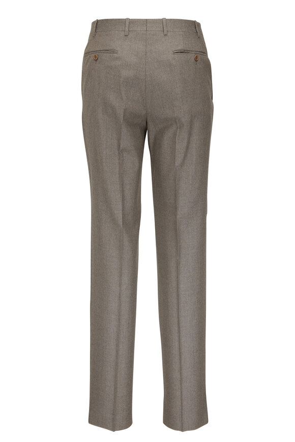 Canali - Light Tan Medium Weight Flannel Pant