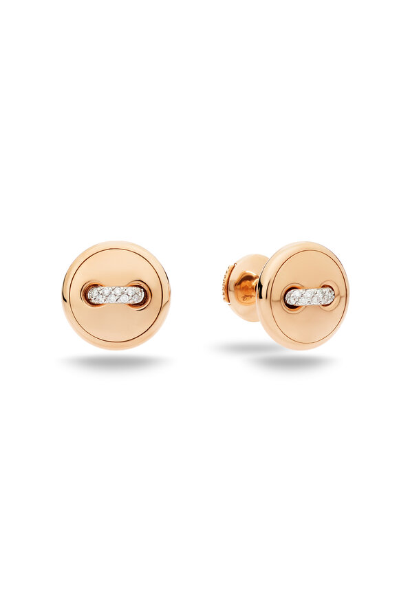 Pomellato 18k Rose Gold Pom Pom Dot Earring