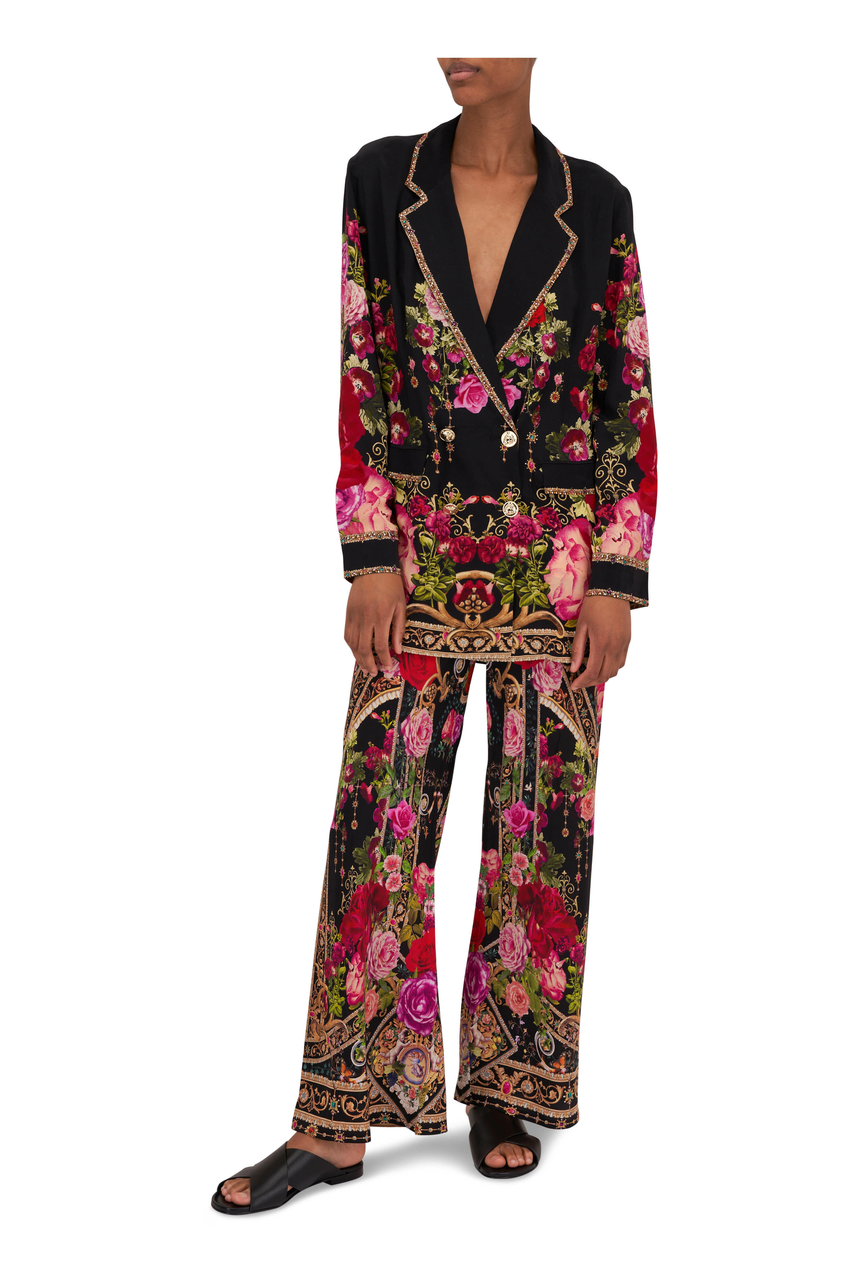 VIP【関税送料無料】希少 CAMILLA MULTICOLOUR PANTS Camilla - Reservation For Love Bias Cut Drawstring Pant
