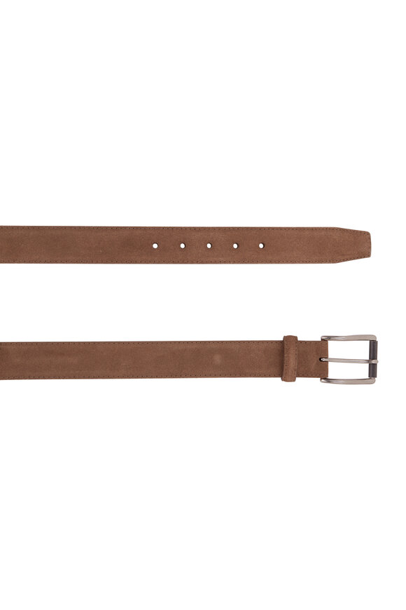 W Kleinberg - Brown Suede Belt