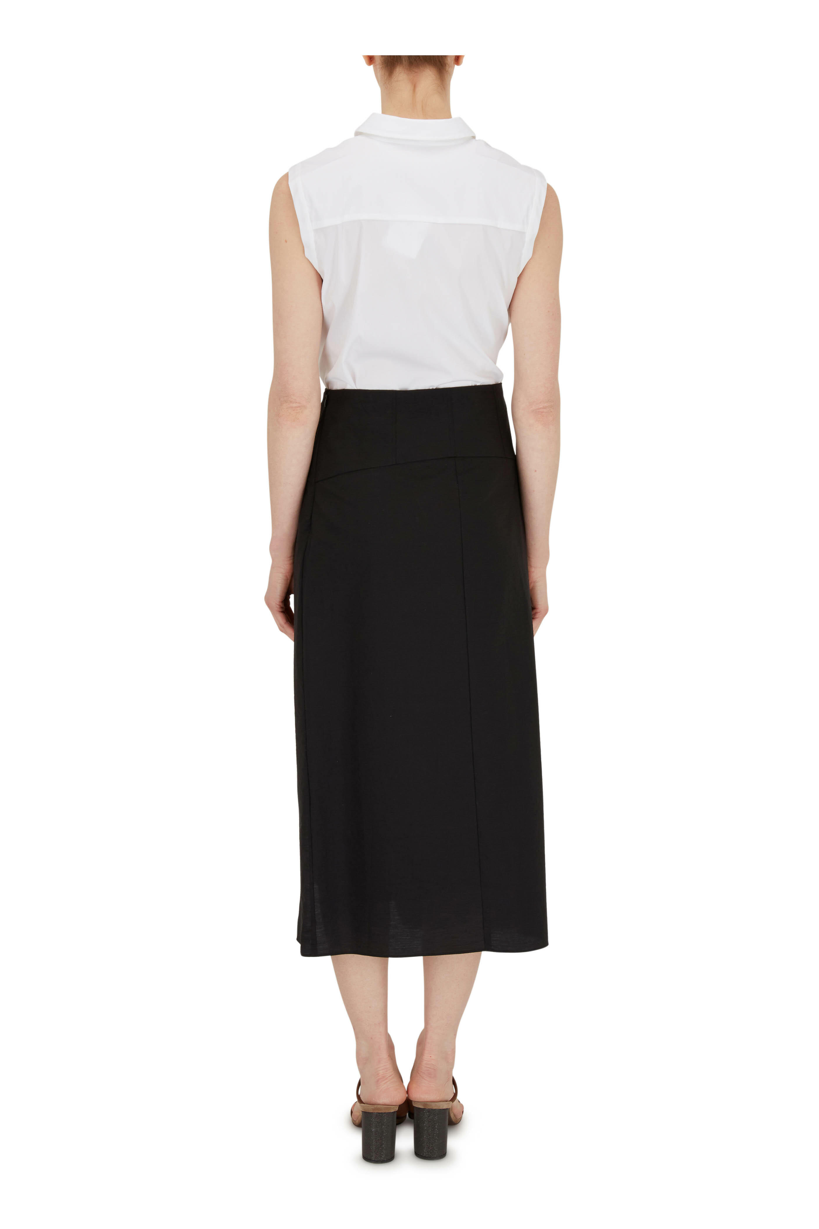 スカート BRUNELLO CUCINELLI Brunello Cucinelli Skirts Black Brunello Cucinelli - Exclusively Ours! Black Cotton Layered