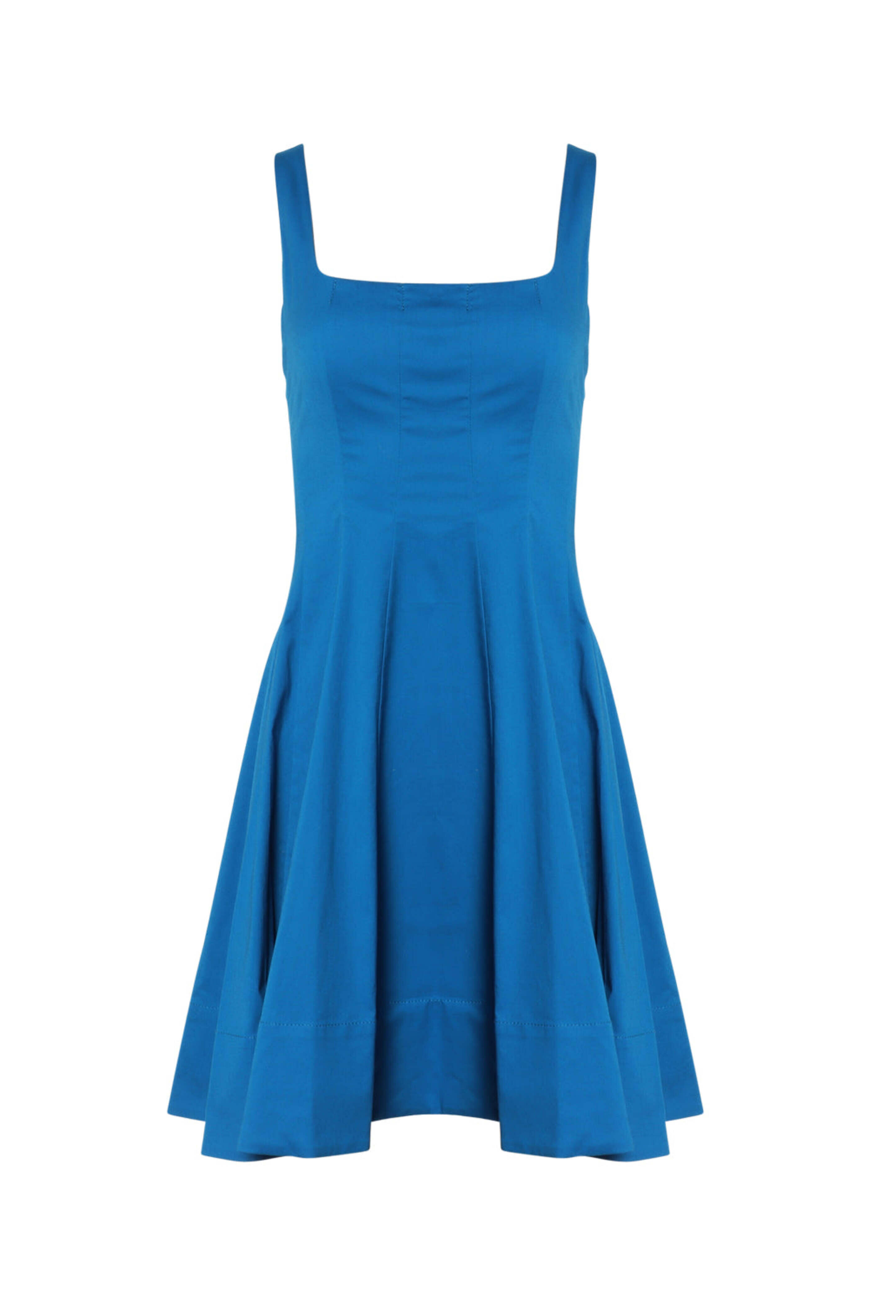 Staud - Blue Island Wells Mini Dress | Mitchell Stores