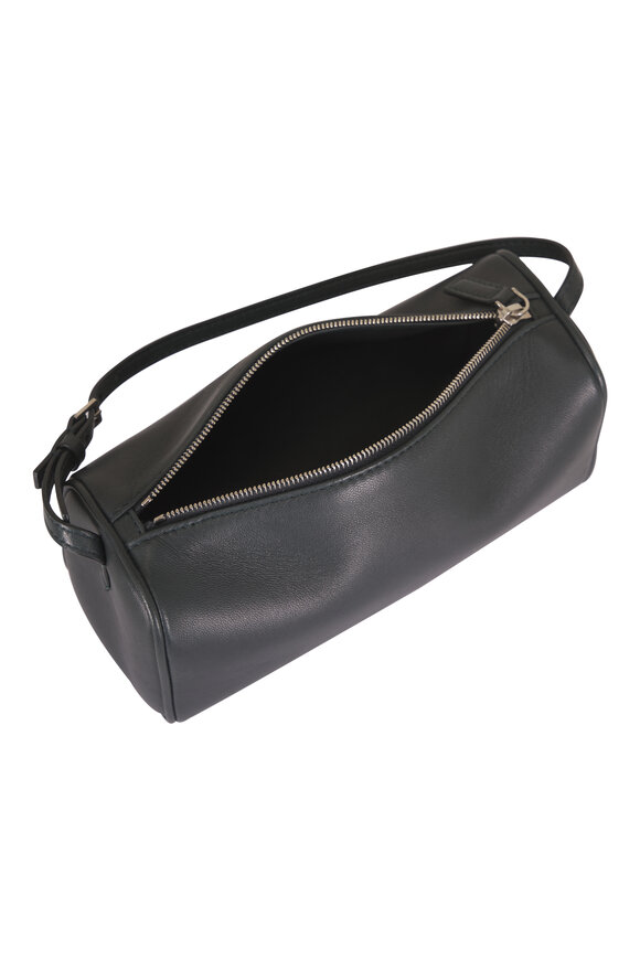 The Row 90's Dark Pine Leather Shoulder Bag - view 4