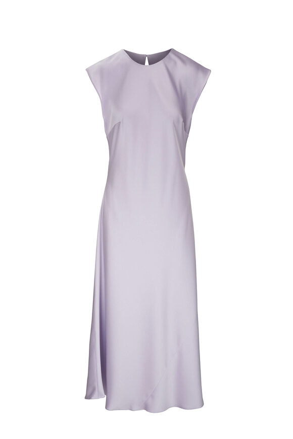 Carolina Herrera Lilac Sleeveless Crewneck Midi Dress