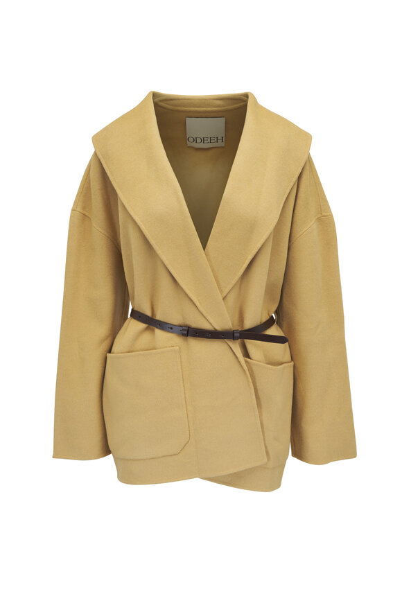 Odeeh - Biscuit Double Faced Wool & Cashmere Jacket