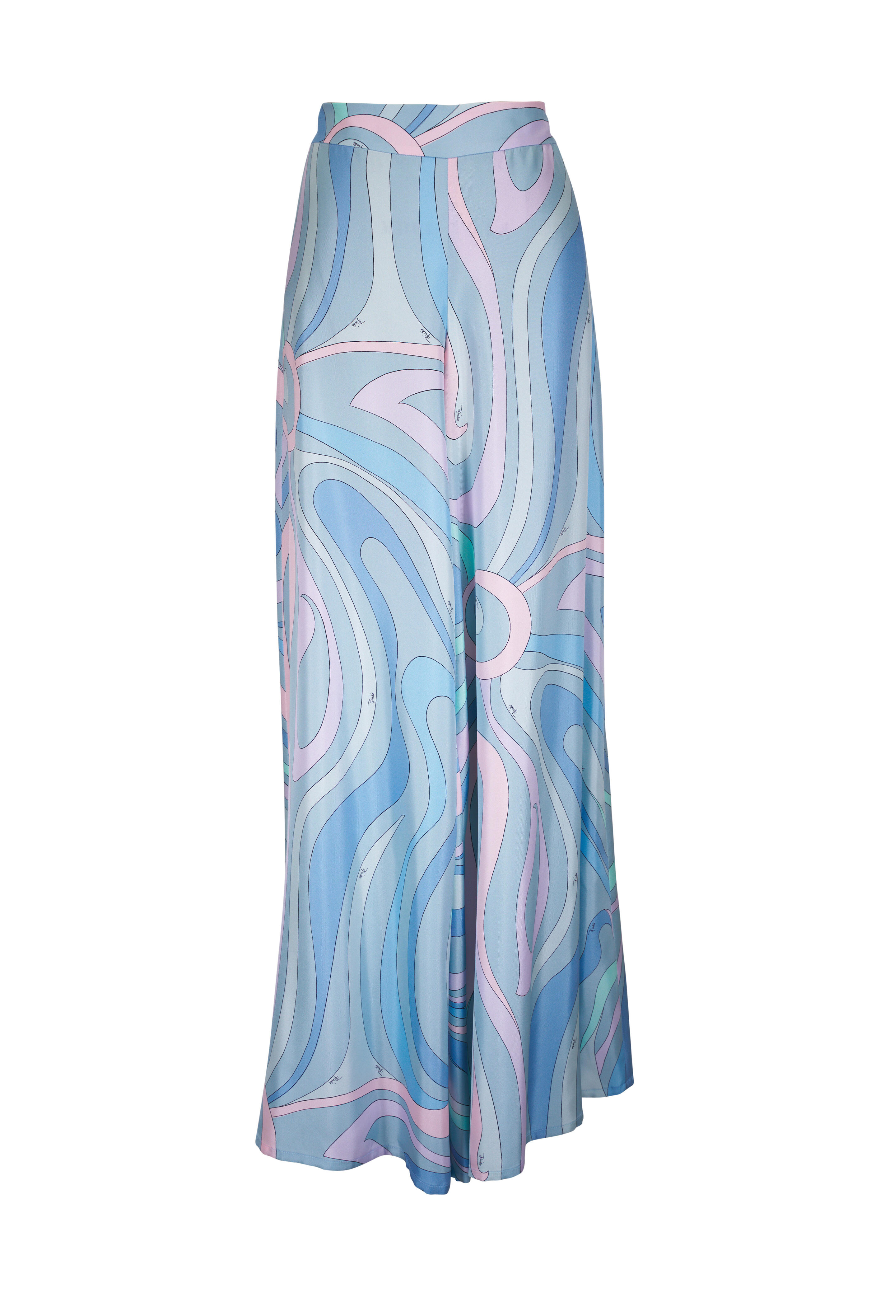 Pucci - Pastel Multi Marmo Print Silk Twill Pant