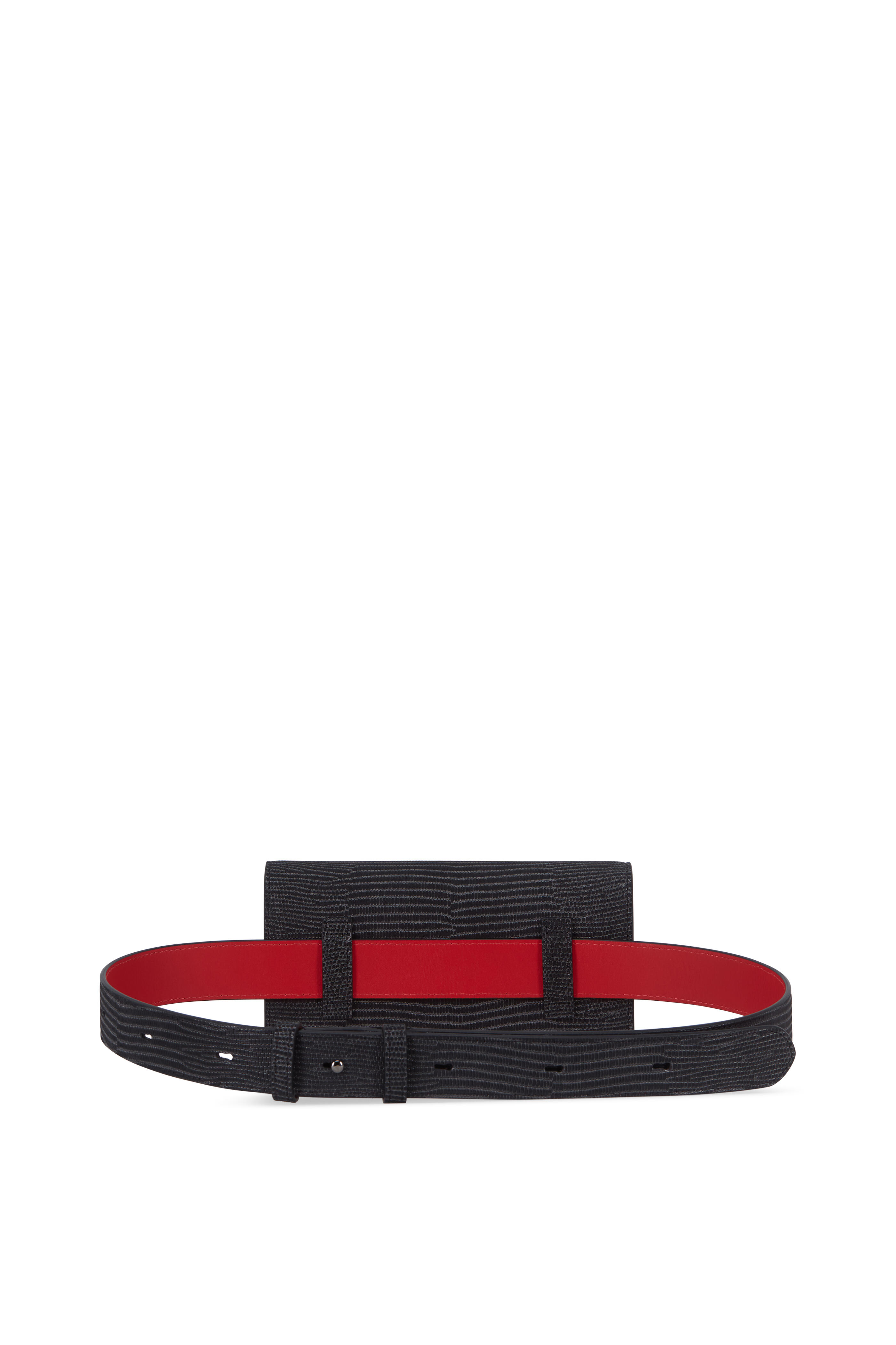 Christian Louboutin - Boudoir Black & Gunmetal Leather Belt Bag