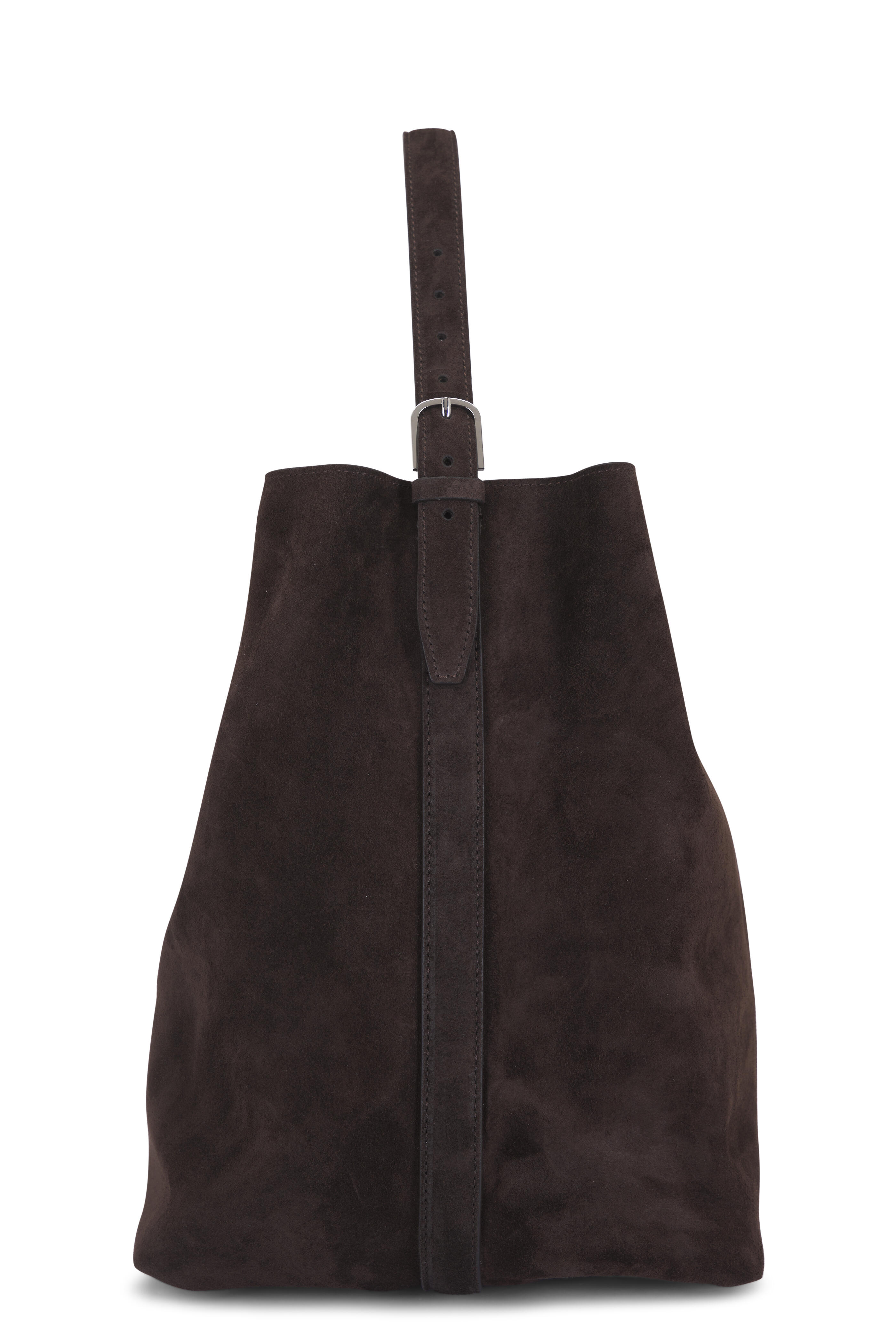 Totême - Brown Suede Belted Tote