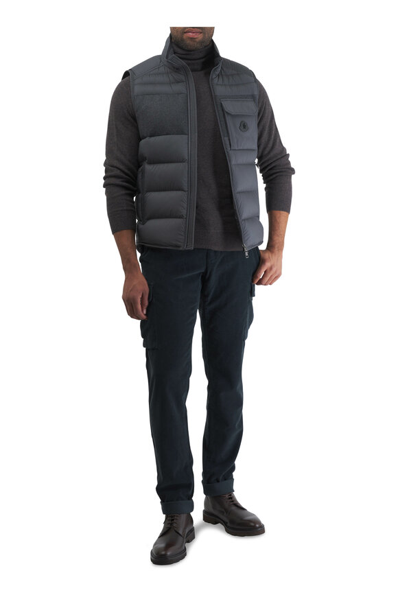 Moncler - Estagnous Dark Gray Puffer Vest