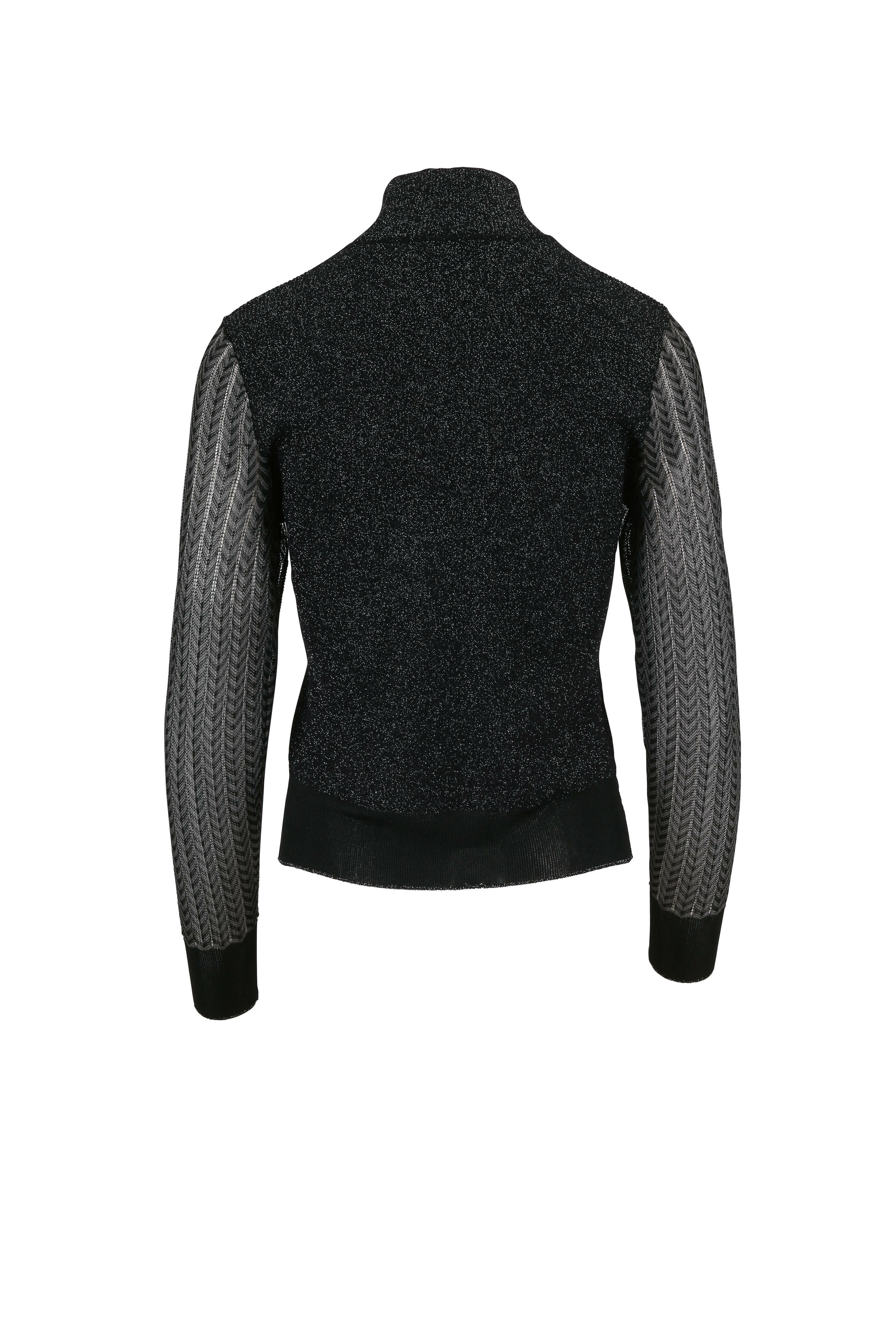 Rag & Bone - Rower Black Sparkle Turtleneck