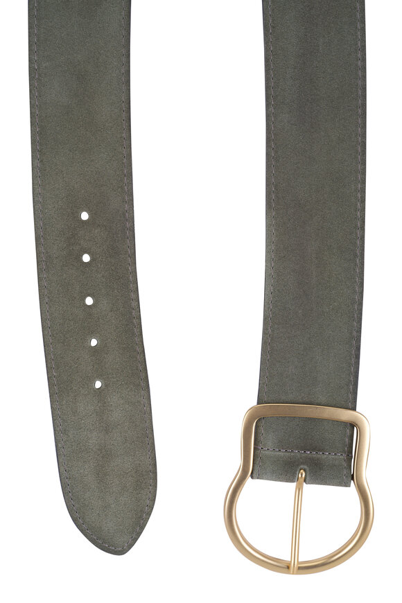 Dorothee Schumacher Suede Sensation Green Waxed Belt - view 2