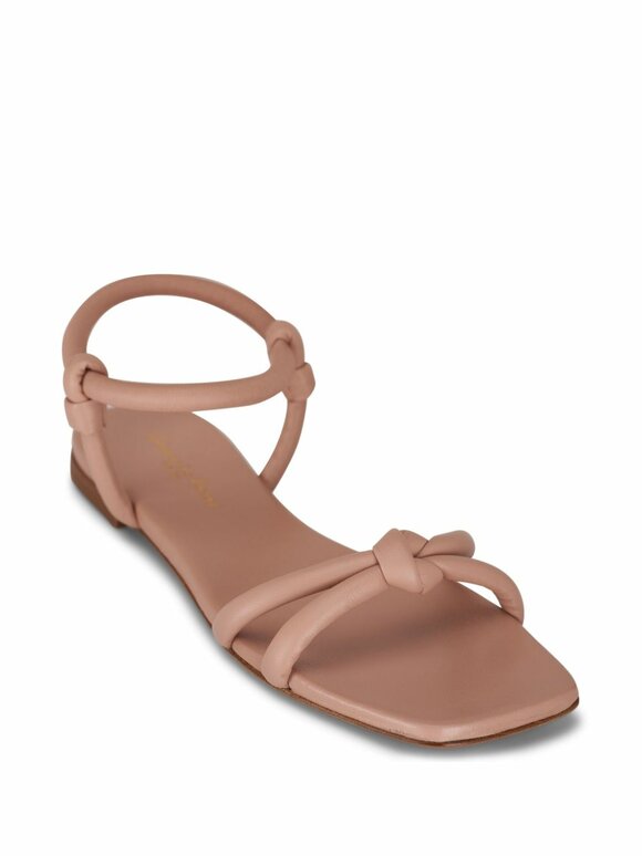 Gianvito Rossi - Juno Peach Knot Leather Sandal