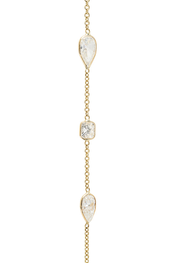 Lowy & Co - Yellow Gold Diamond Chain Bracelet