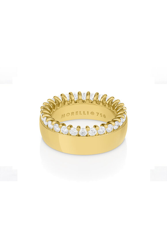 Paul Morelli - Pinpoint Diamond Edge Eternity  Band