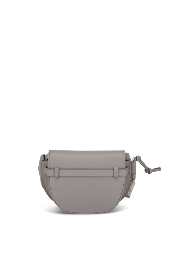 Loewe - Mini Gate Pearl Gray Dual Leather Shoulder Bag