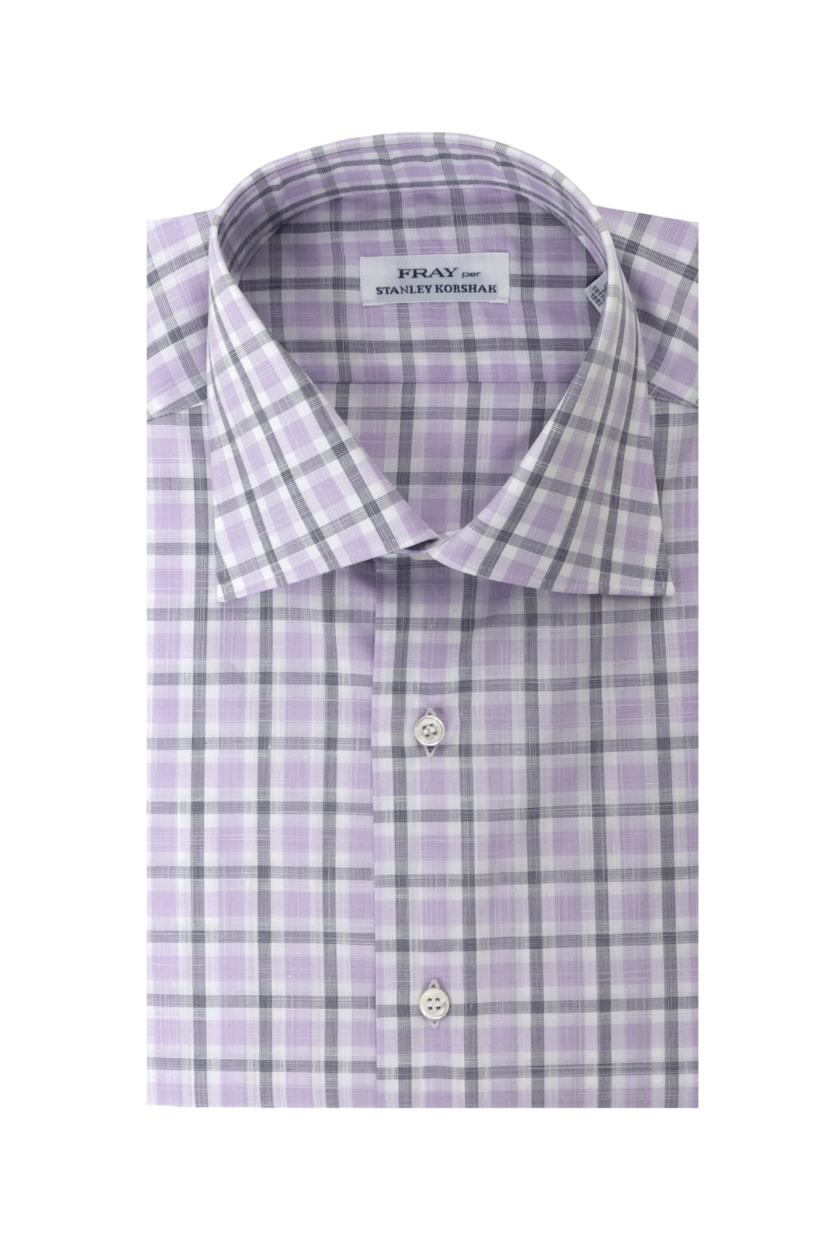 Fray - Lavender Check Dress Shirt