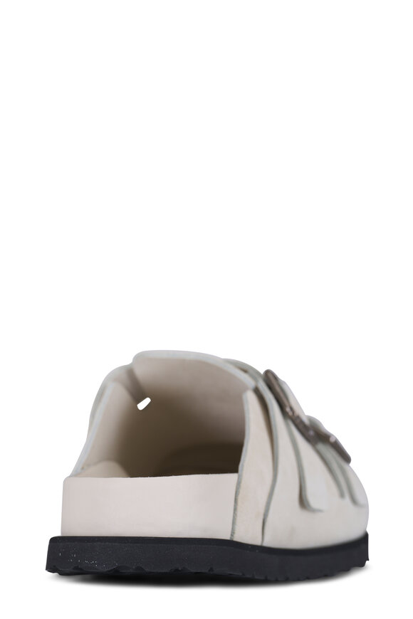 1774 Birkenstock 222 West Cream Suede Clog - view 5